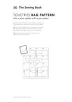 Toiletries bag pattern