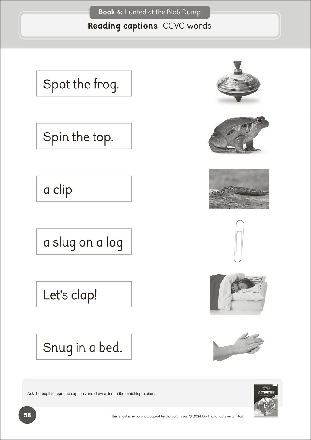 Phonic Books Mel on Mars Activities