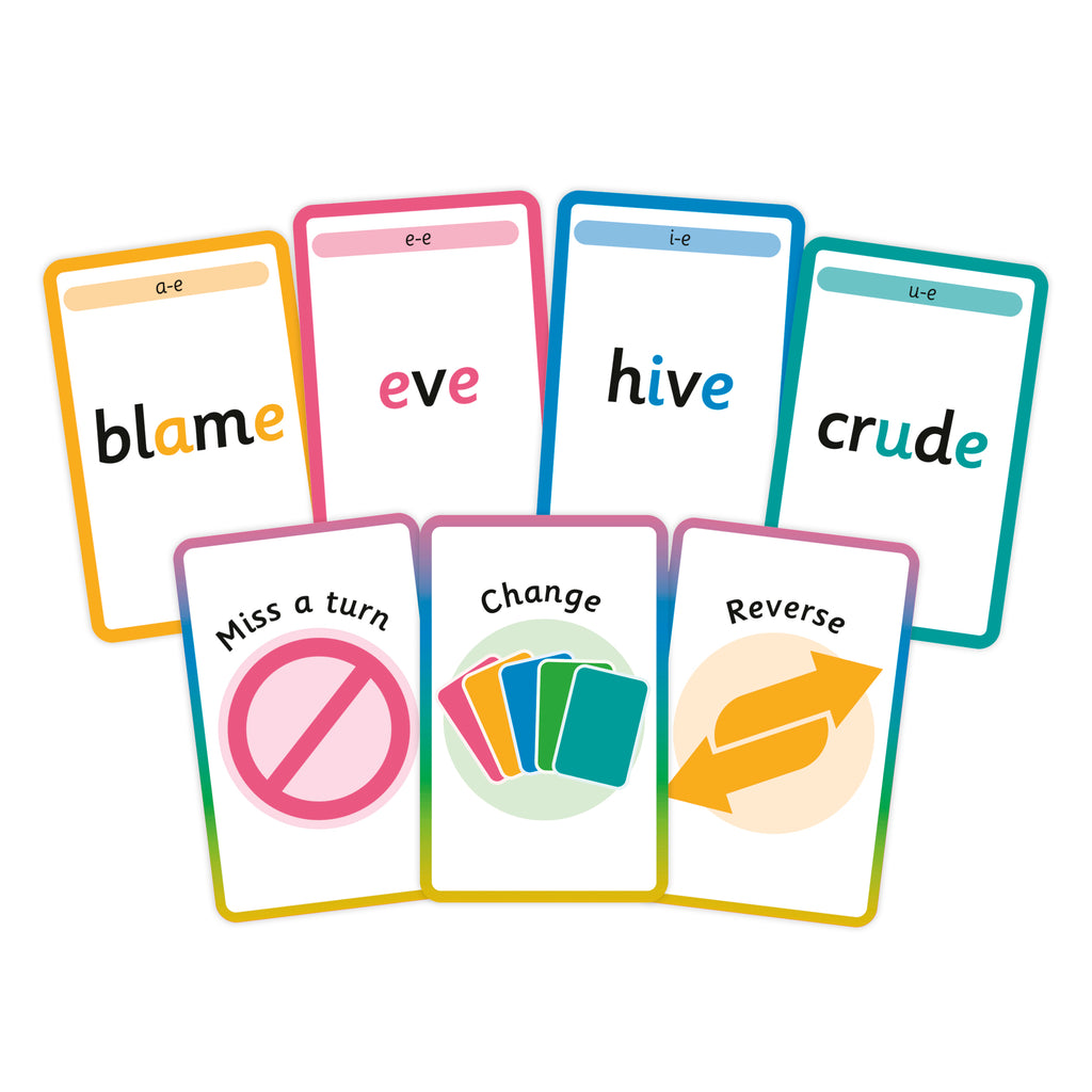 DK Super Phonics VCe Spellings Card Game-Spread, Image, (PRHC, Design, Do, Not, Use)-1