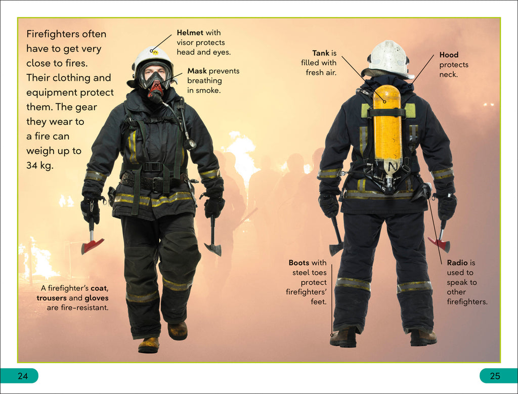 fire gear weight DK Super Readers Level 3 Emergency Rescue
