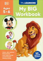 9780241763841-Disney Learning Big Workbook Ages 5-6 (Year 1)-Jacket Image-1