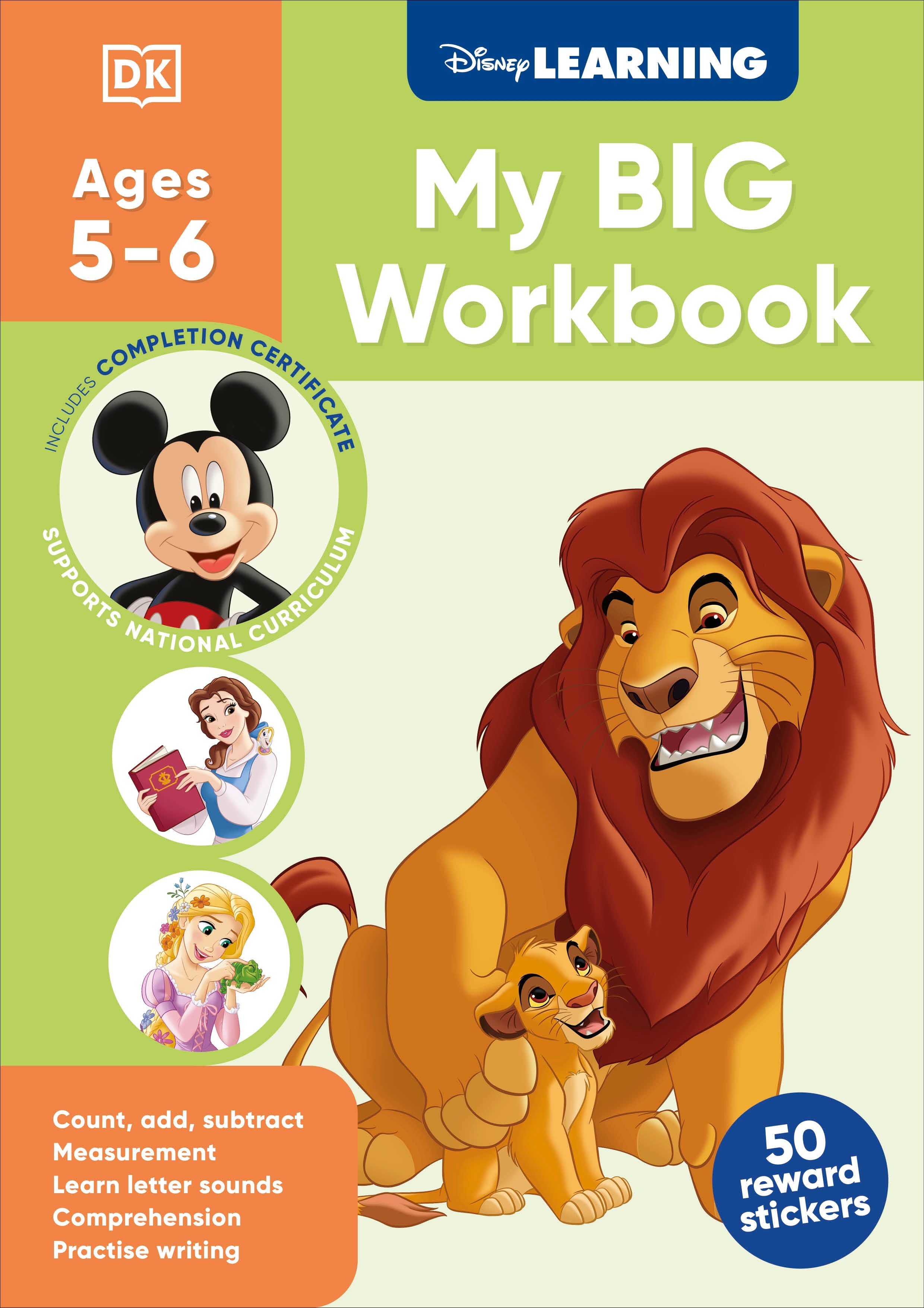 9780241763841-Disney Learning Big Workbook Ages 5-6 (Year 1)-Jacket Image-1