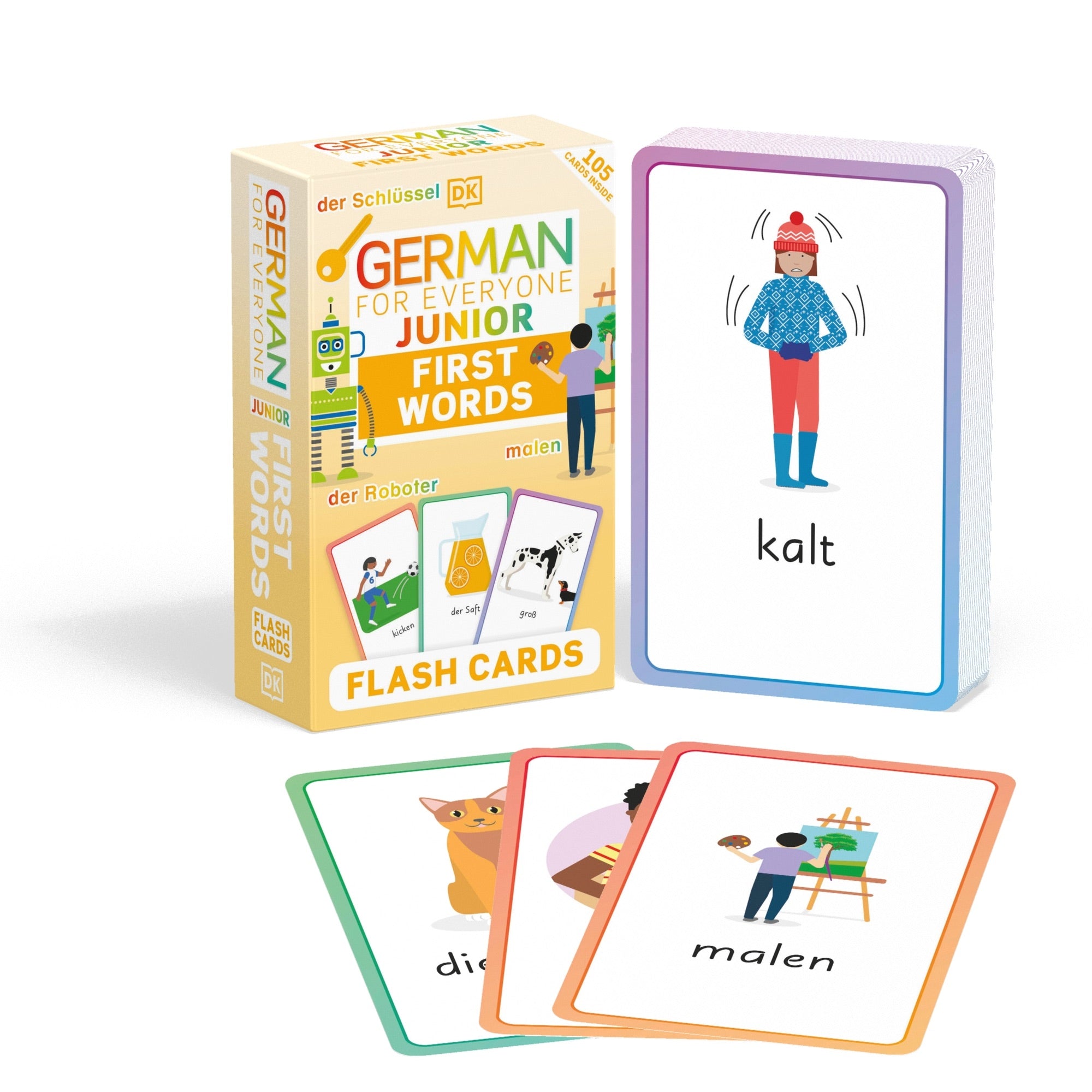 German for Everyone Junior First Words Flash Cards – DK