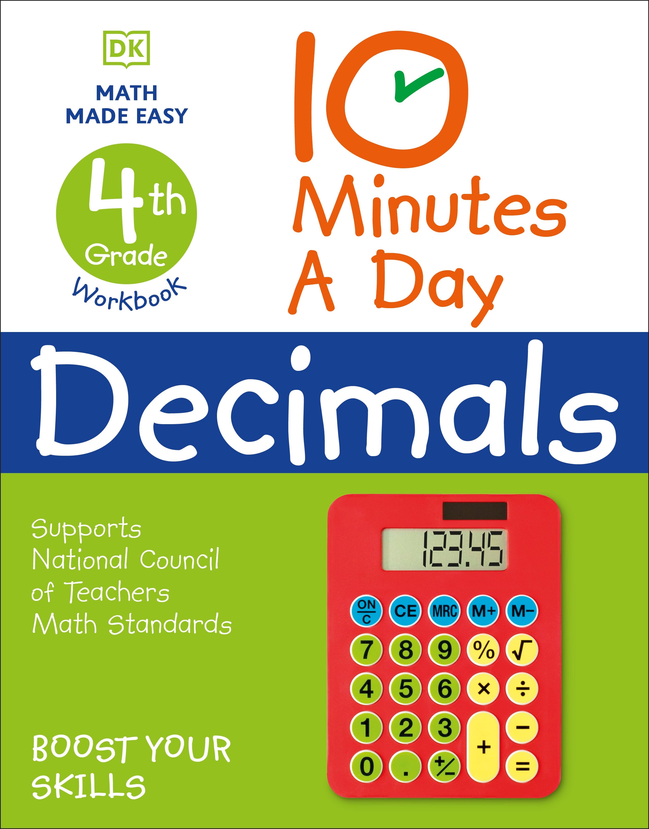 10 Minutes a Day Decimals, 4th Grade jacket