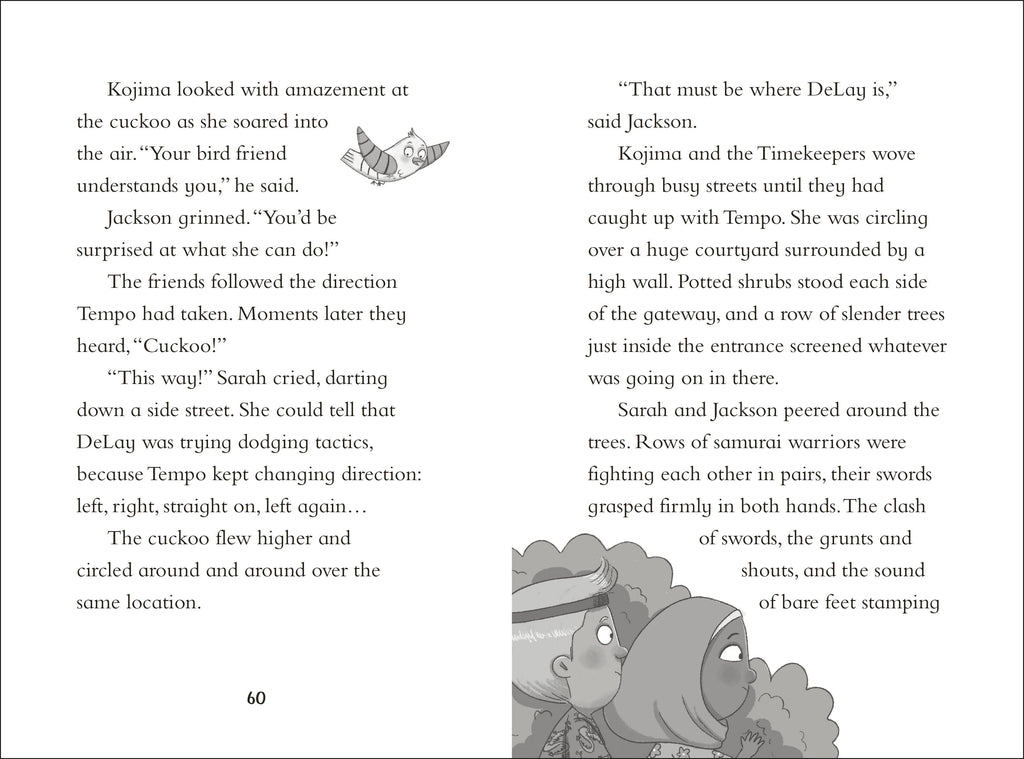 The Timekeepers: Samurai Saga-Spread, Image, (PRHC, Design, Do, Not, Use)-6