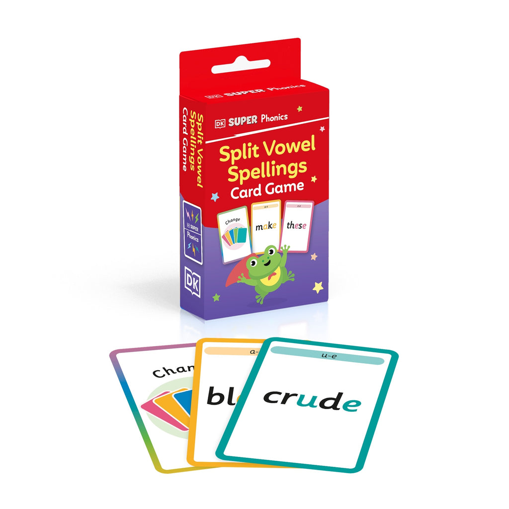 DK Super Phonics Split Vowel Spellings Card Game- book cover