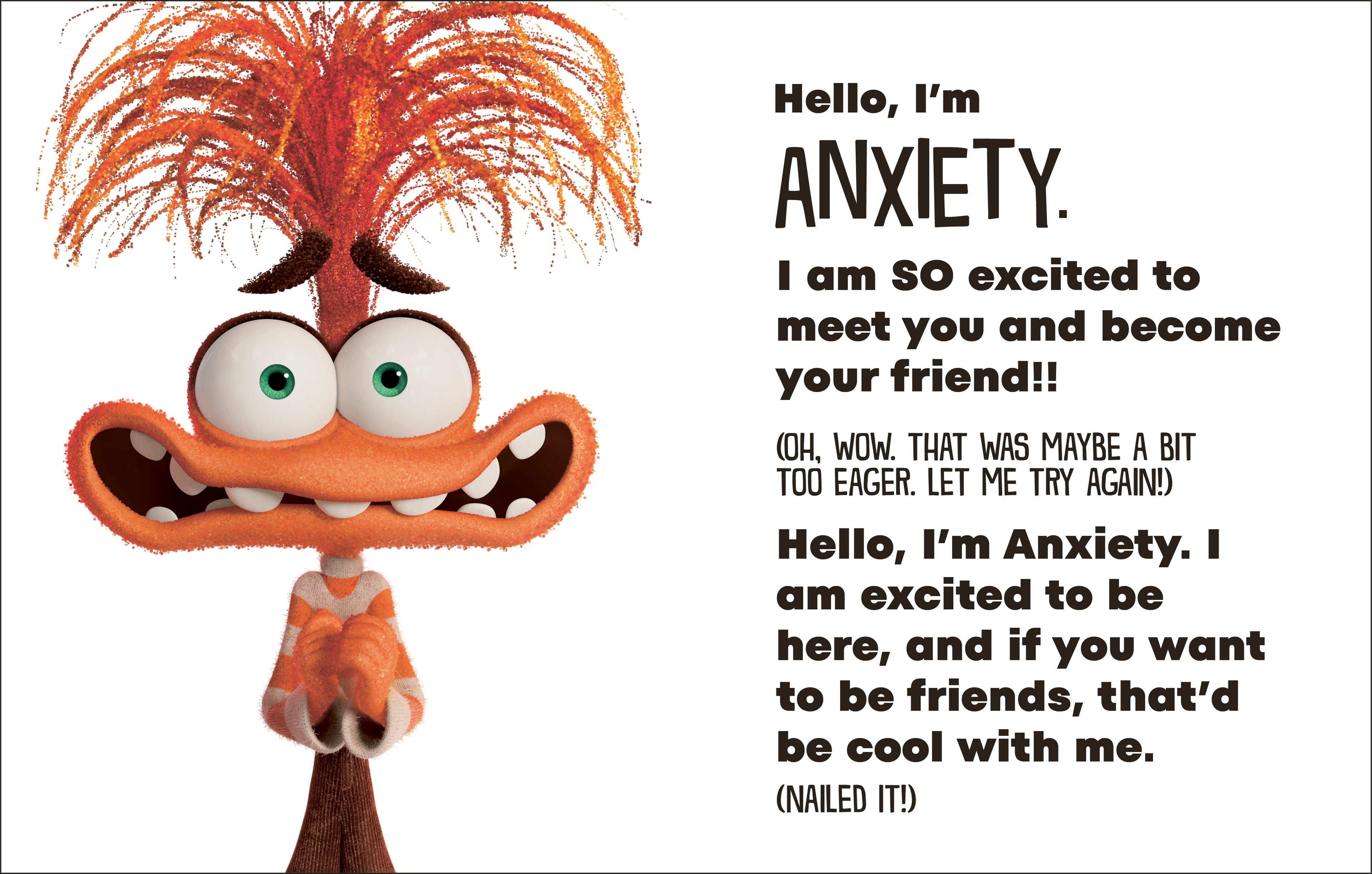 Disney Inside Out 2 Hello, I'm Anxiety