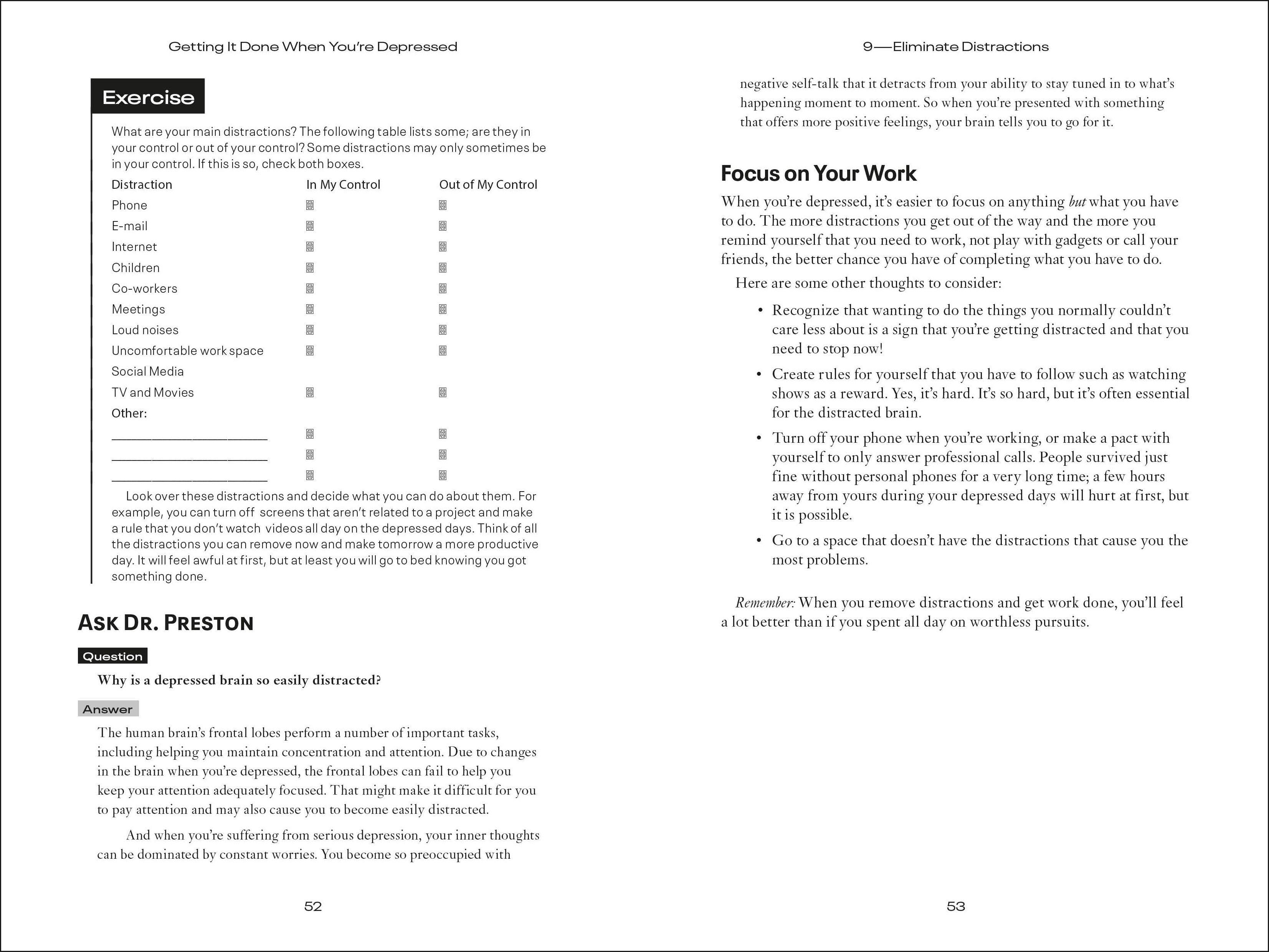 Getting It Done When You're Depressed, 2E