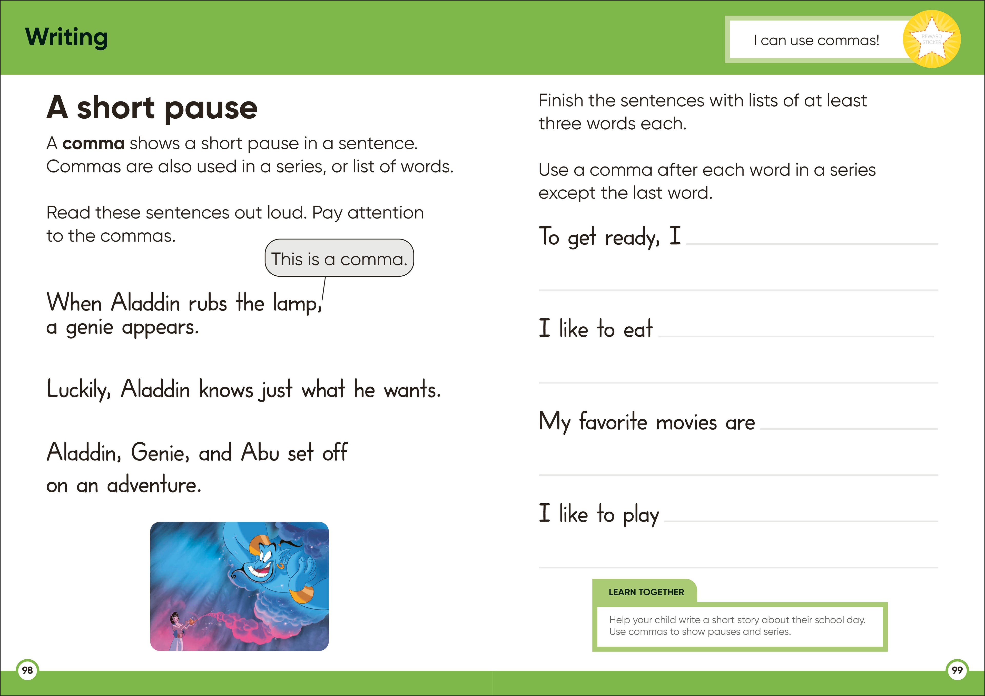 Disney Learning Big Workbook Grade 1-Spread, Image, (PRHC, Design, Do, Not, Use)-2