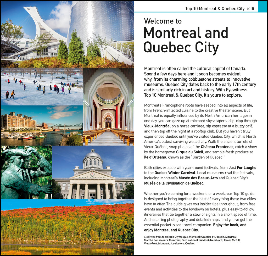 DK Top 10 Montreal and Quebec City