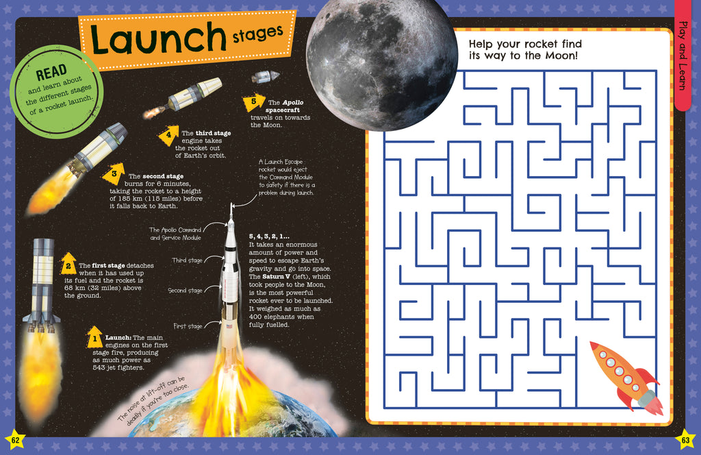 The Fact-Packed Activity Book: Space-spread image