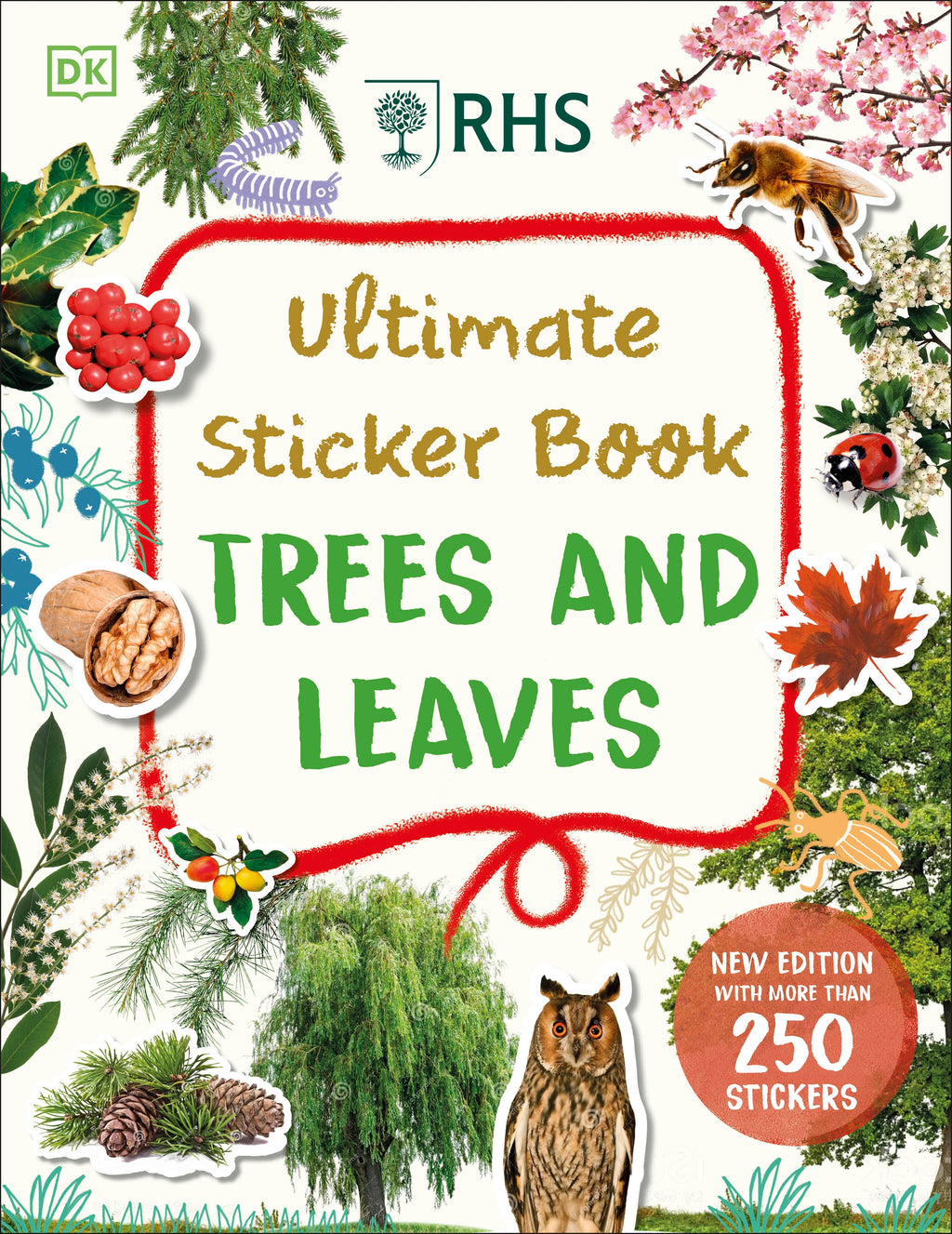 RHS Ultimate Sticker Book Trees and Leaves-book cover
