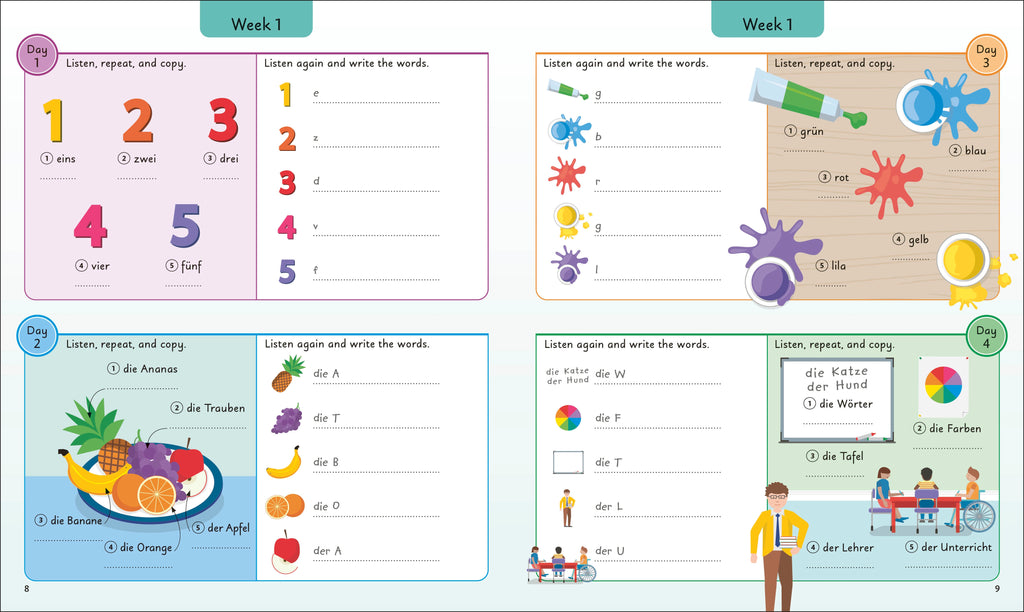 German for Everyone Junior 5 Words a Day