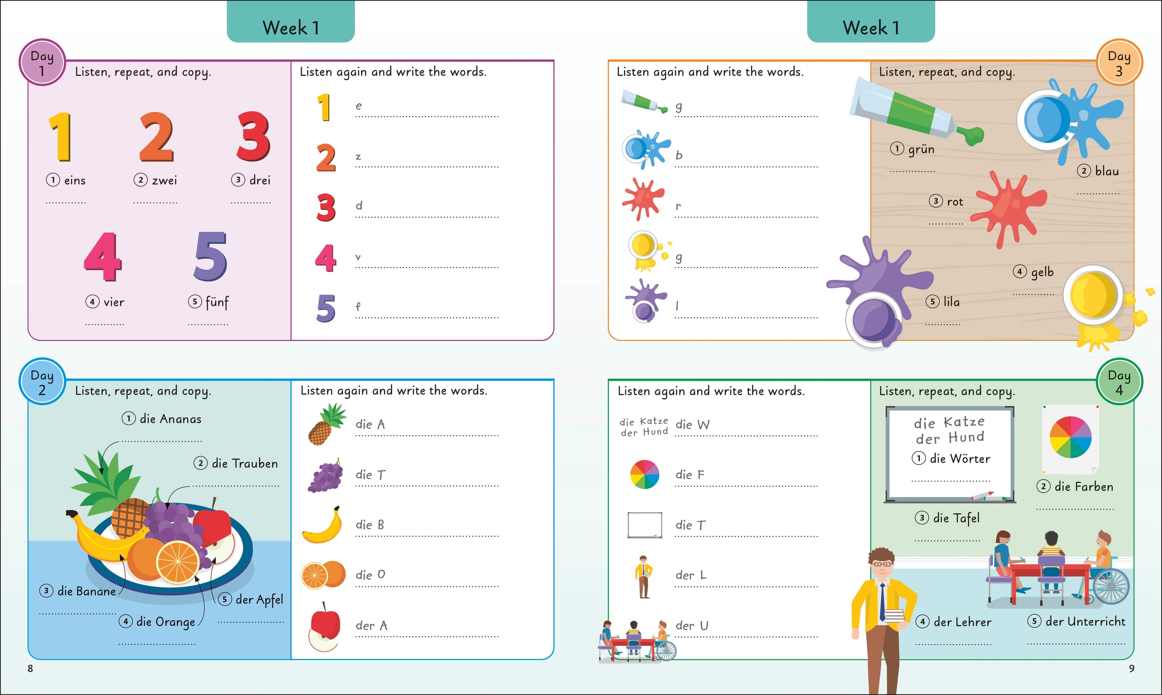 German for Everyone Junior 5 Words a Day