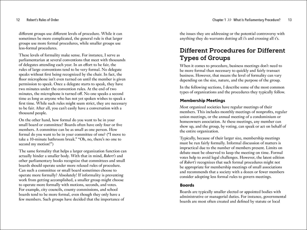 Robert's Rules of Order Fast Track-Spread, Image, (PRHC, Design, Do, Not, Use)-1