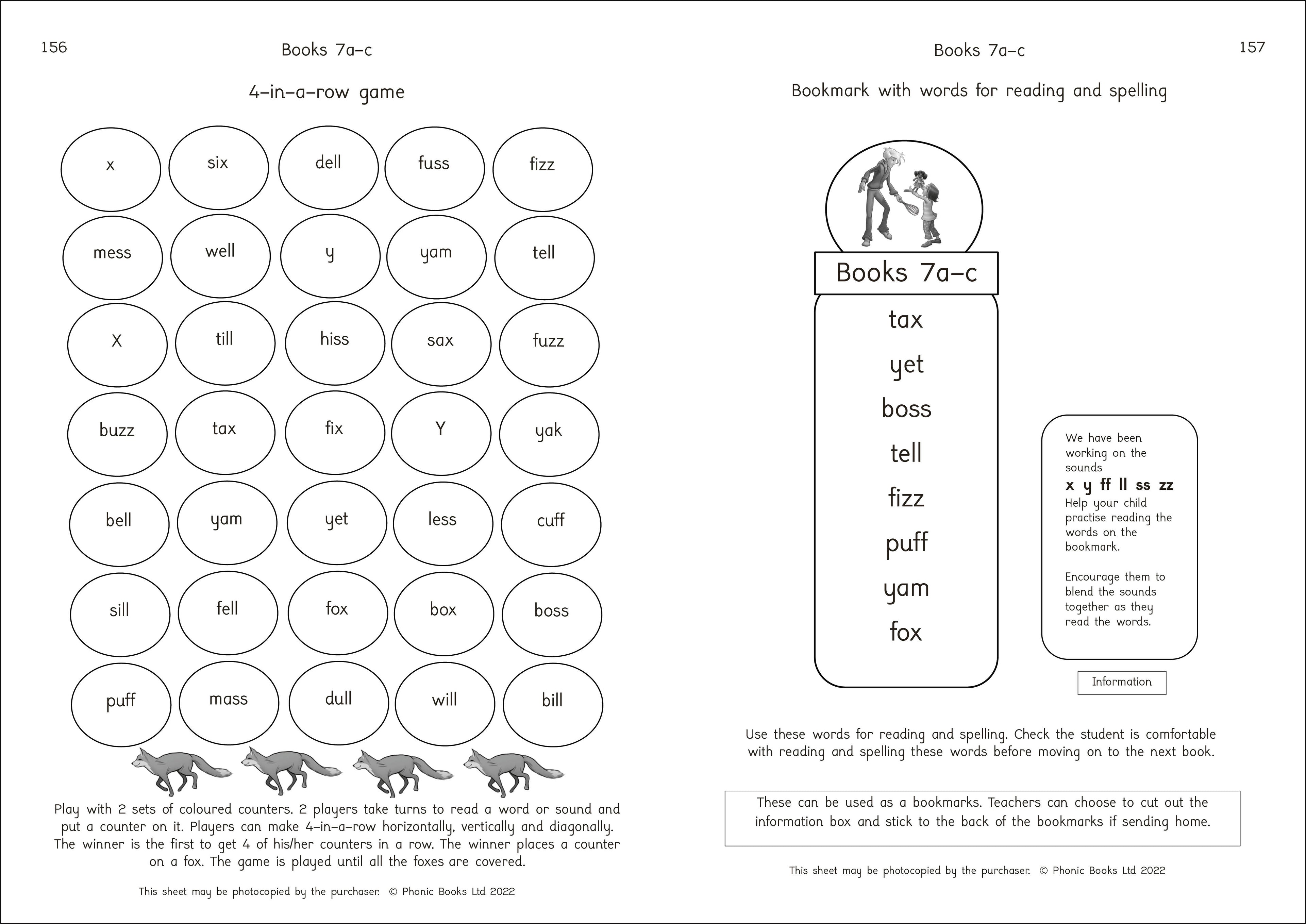 Phonic Books Moon Dogs Extras Activities-spread image