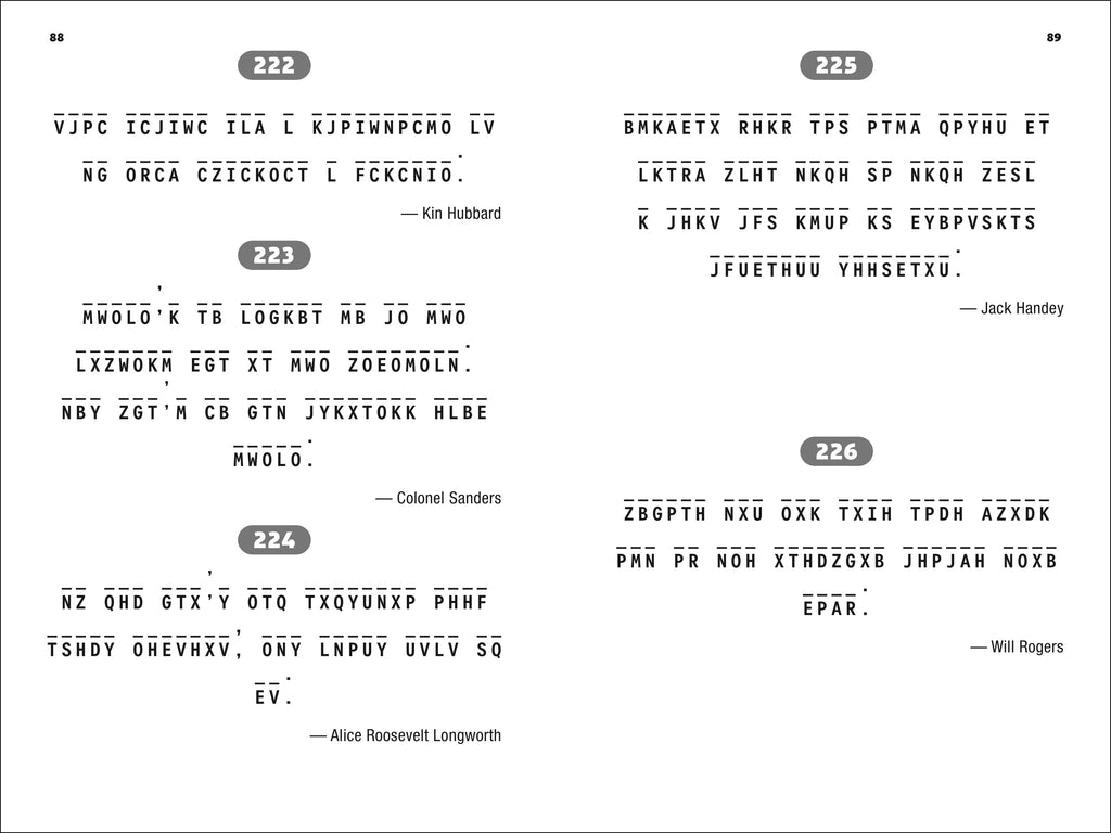 Puzzle Baron Cryptograms