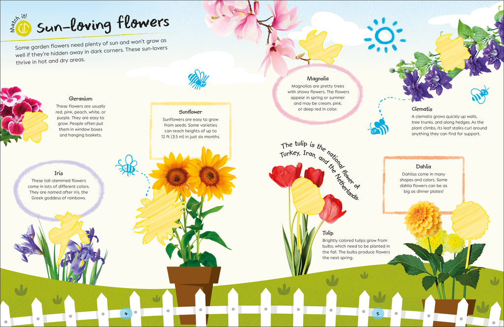 Ultimate Sticker Book Garden Flowers-Spread, Image, (PRHC, Design, Do, Not, Use)-2