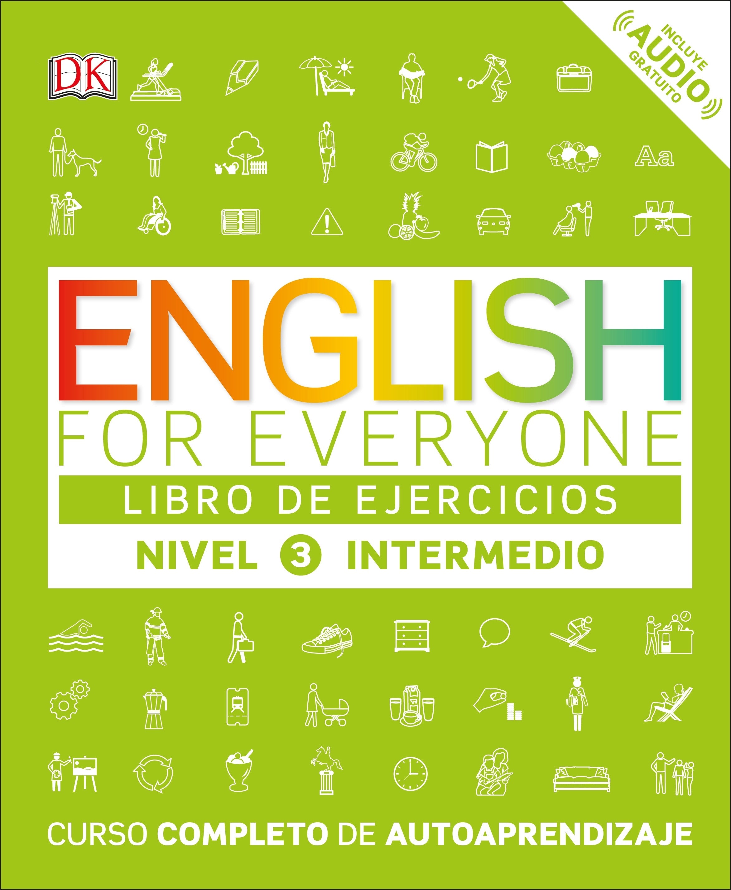 English for Everyone: Nivel 3: Intermedio, Libro de Ejercicios jacket