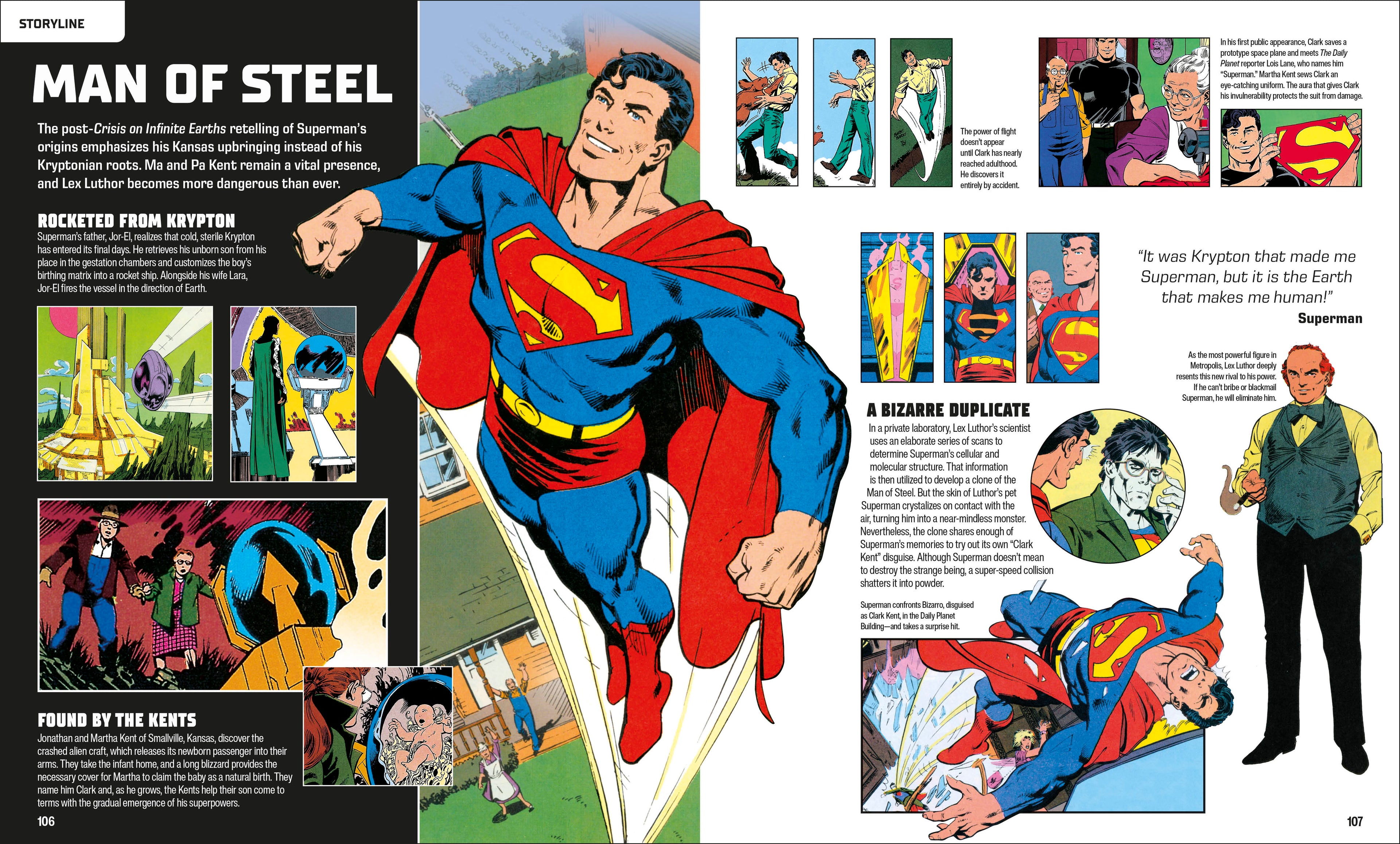 DC Superman The Ultimate Guide The Man of Steel New Edition-Spread, Image, (PRHC, Design, Do, Not, Use)-5
