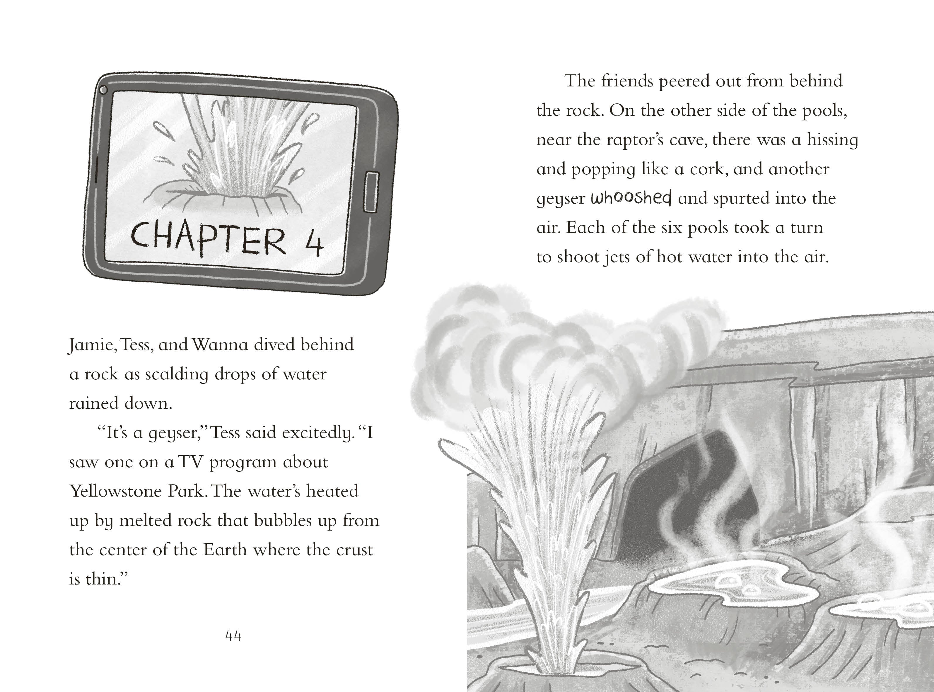 Dinosaur Club: Catching the Velociraptor-Spread, Image, (PRHC, Design, Do, Not, Use)-1