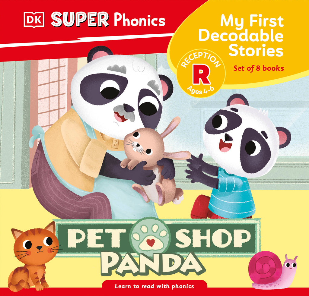 DK Super Phonics My First Decodable Stories Pet Shop Panda-book cover