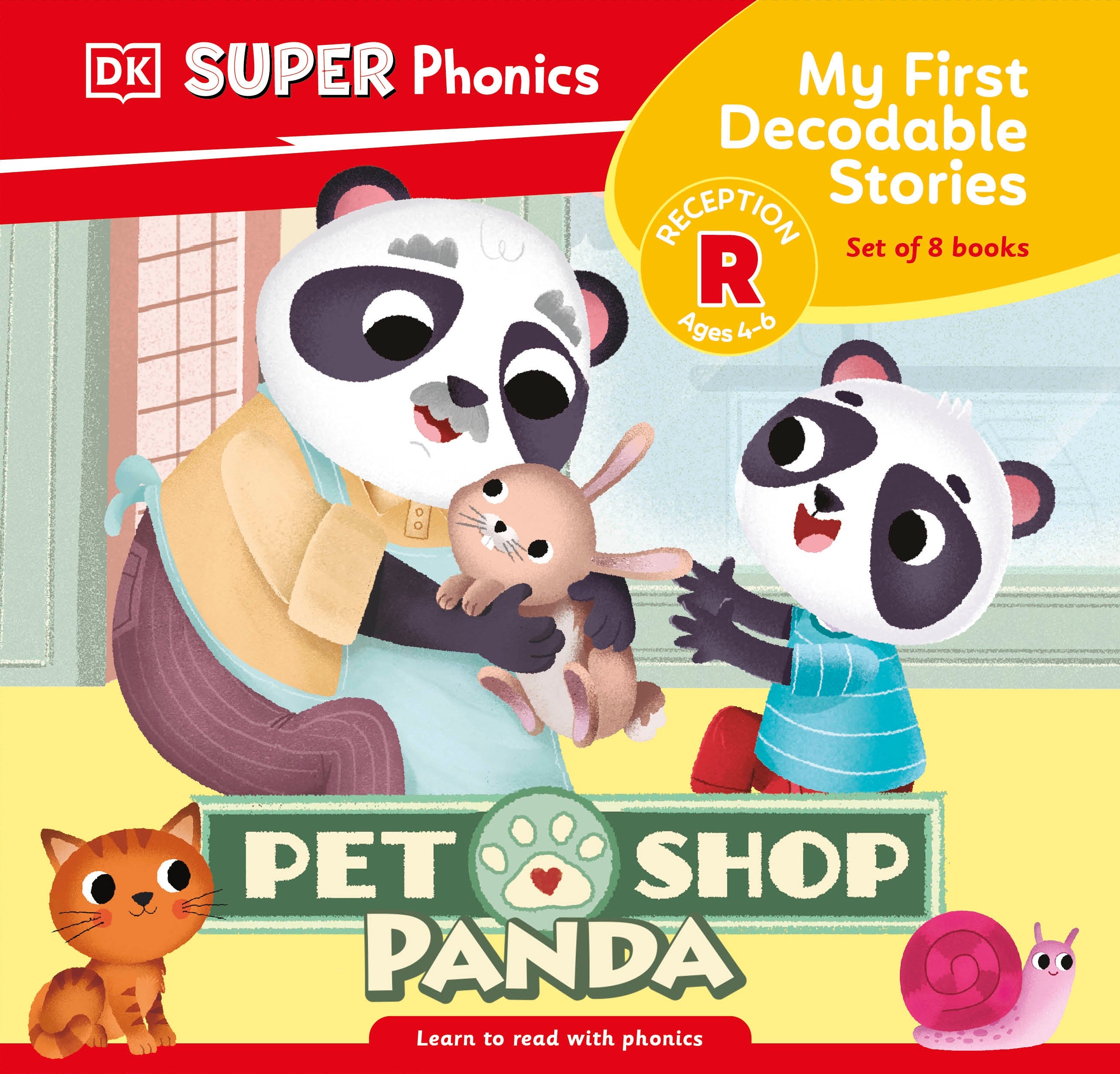 DK Super Phonics My First Decodable Stories Pet Shop Panda-book cover