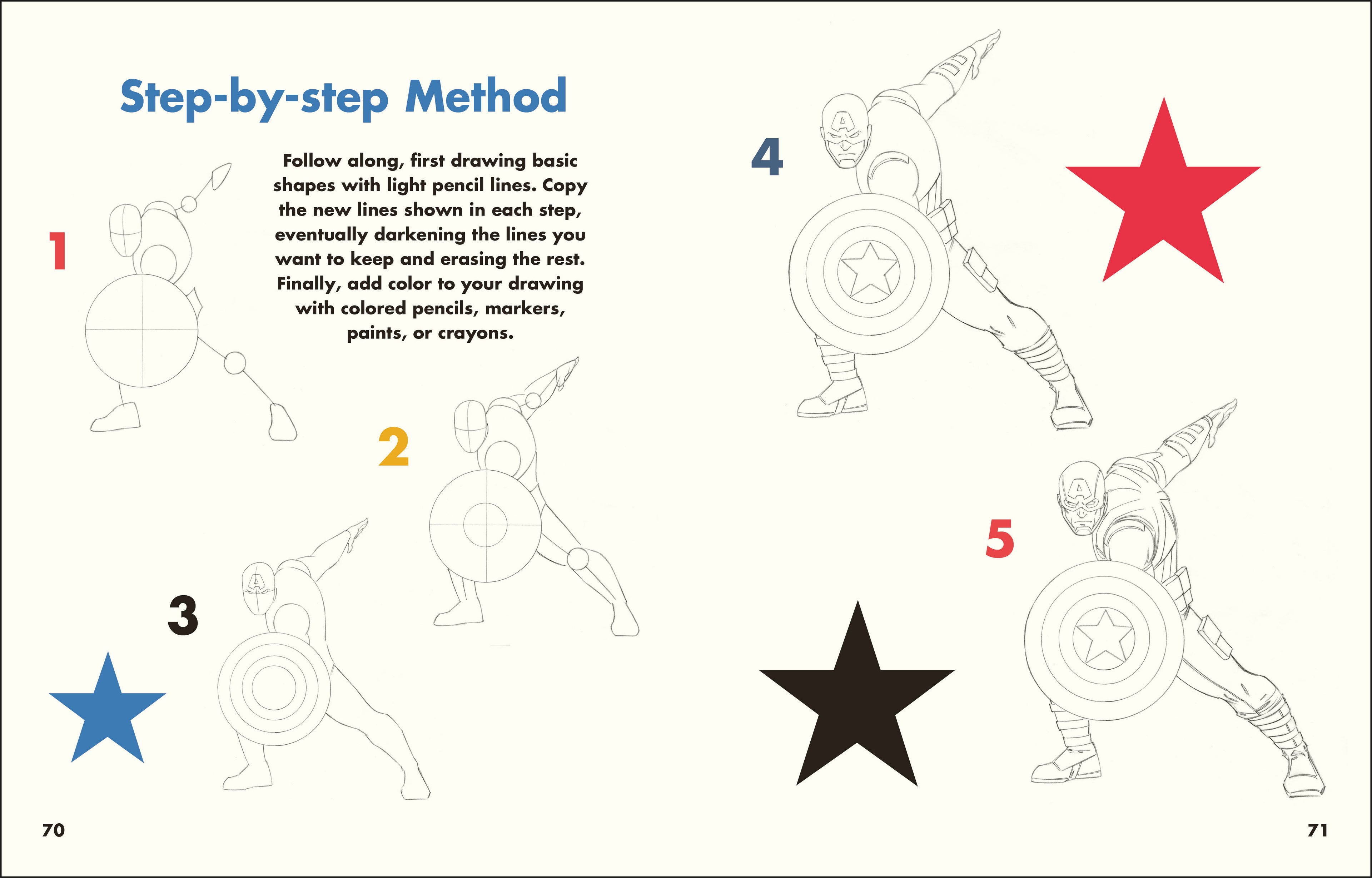 Marvel How to Draw Awesome Characters-Spread, Image, (PRHC, Design, Do, Not, Use)-2