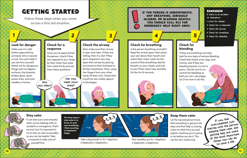 The Superhero's First Aid Manual-Spread, Image, (PRHC, Design, Do, Not, Use)-1