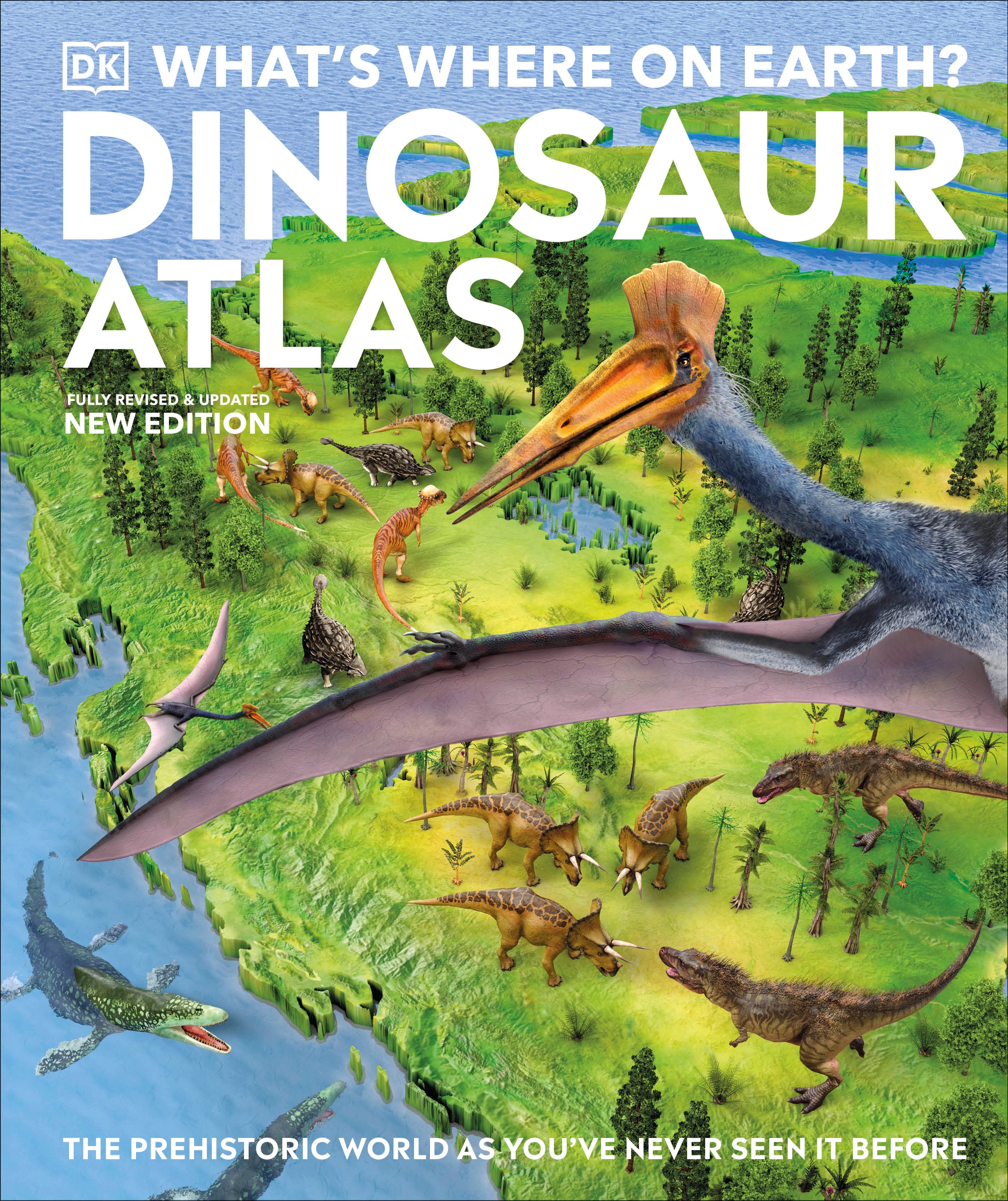 9780241657904-What's Where on Earth? Dinosaur Atlas-Jacket Image