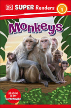 9780241600795-DK Super Readers Level 1 Monkeys-Jacket Image