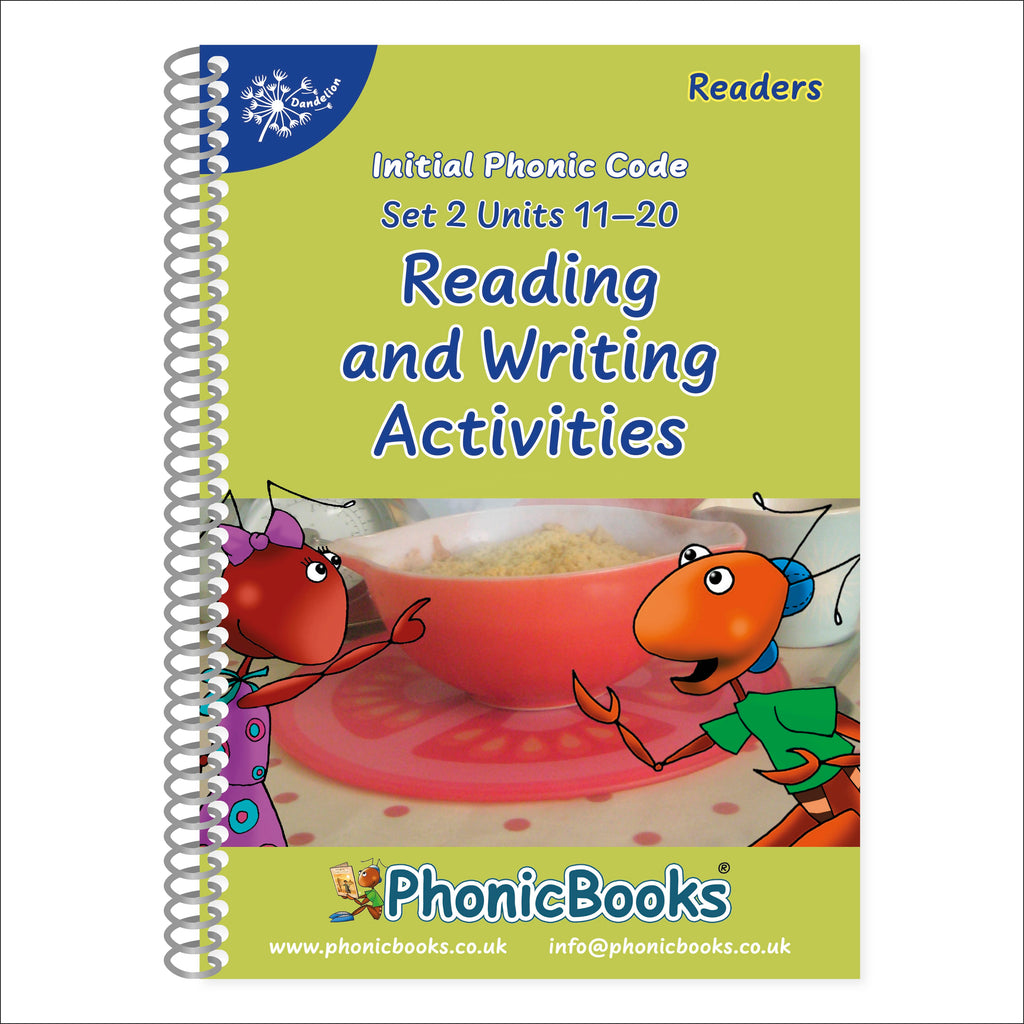 Phonic Books Dandelion Readers Reading and Writing Activities Set 2 Units 11-20 jacket