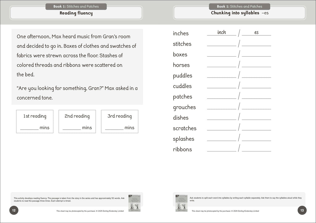 Phonic Books Dandelion Readers Level 5 Prefixes and Suffixes Activities-Spread, Image, (PRHC, Design, Do, Not, Use)-1