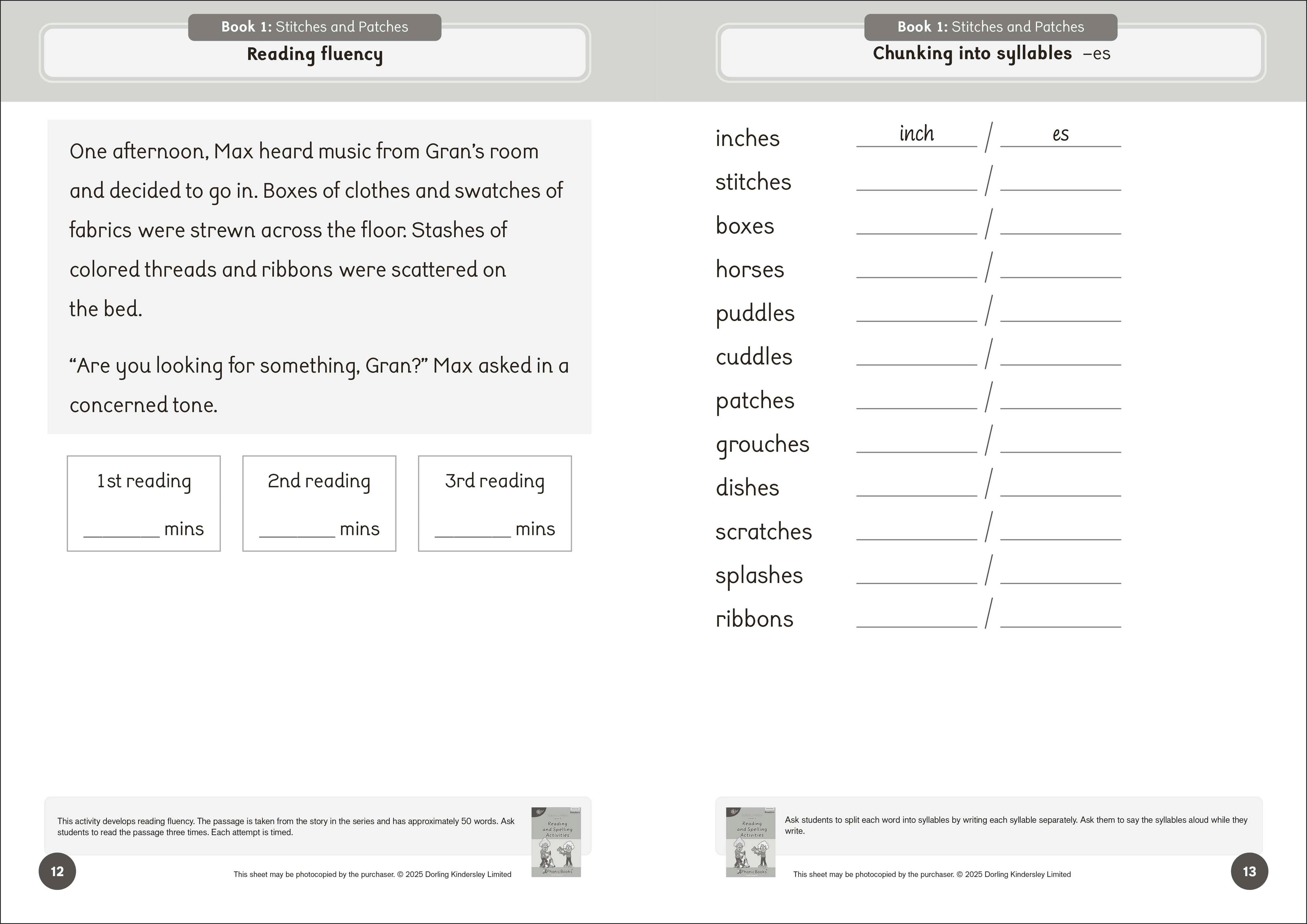 Phonic Books Dandelion Readers Level 5 Prefixes and Suffixes Activities-Spread, Image, (PRHC, Design, Do, Not, Use)-1
