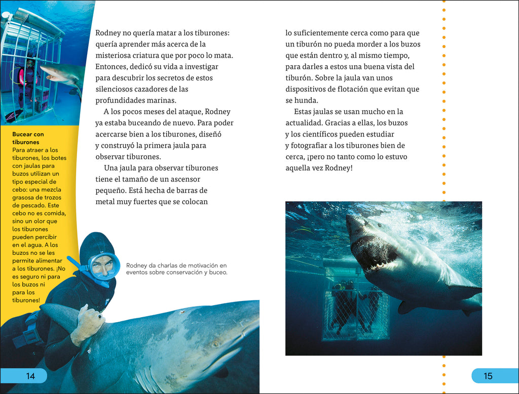 DK Super Readers Level 4 Ataques de tiburones (Shark Attack)-Spread, Image, (PRHC, Design, Do, Not, Use)-2