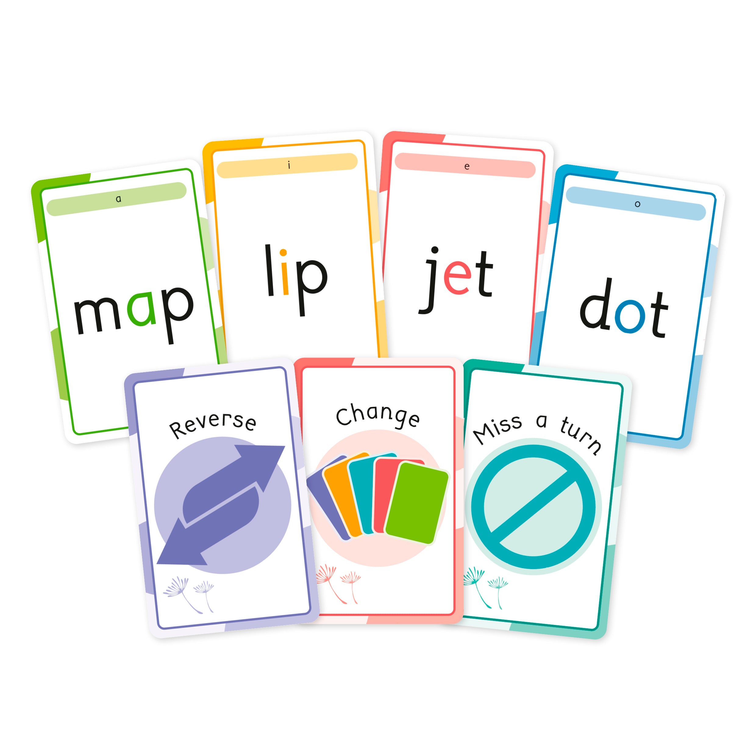Phonic Books Dandelion Card Games-Spread, Image, (PRHC, Design, Do, Not, Use)-1