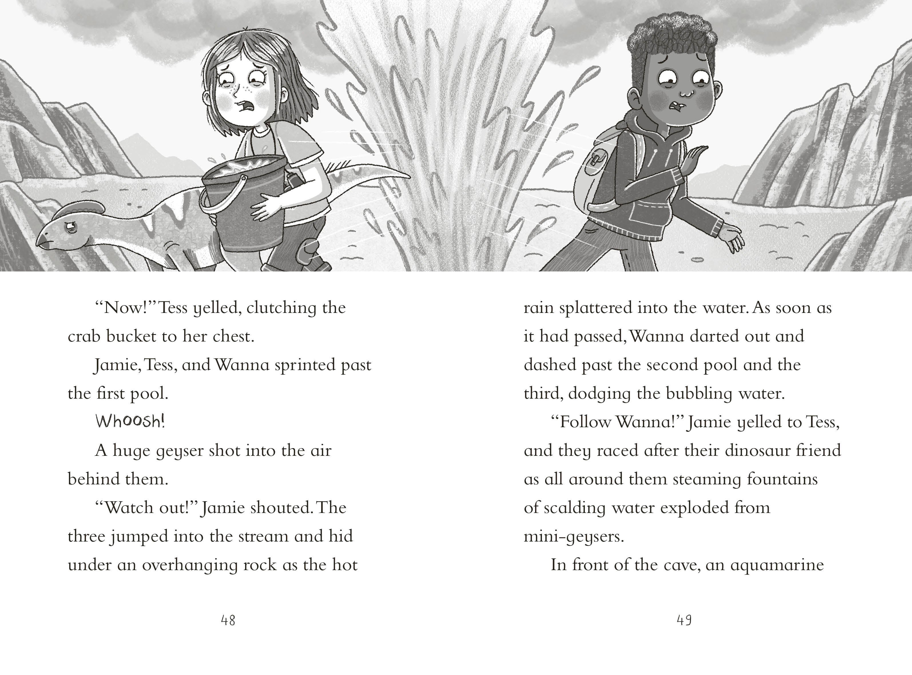 Dinosaur Club: Catching the Velociraptor-Spread, Image, (PRHC, Design, Do, Not, Use)-3