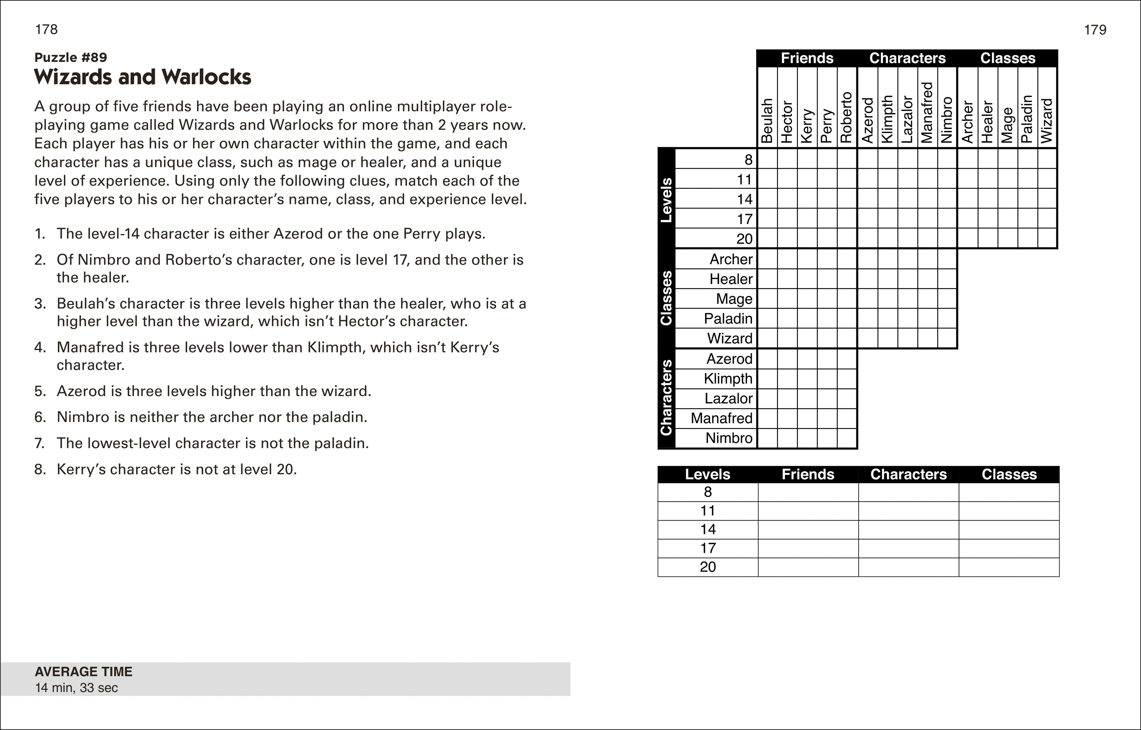 Puzzle Baron's Large Print Logic Puzzles