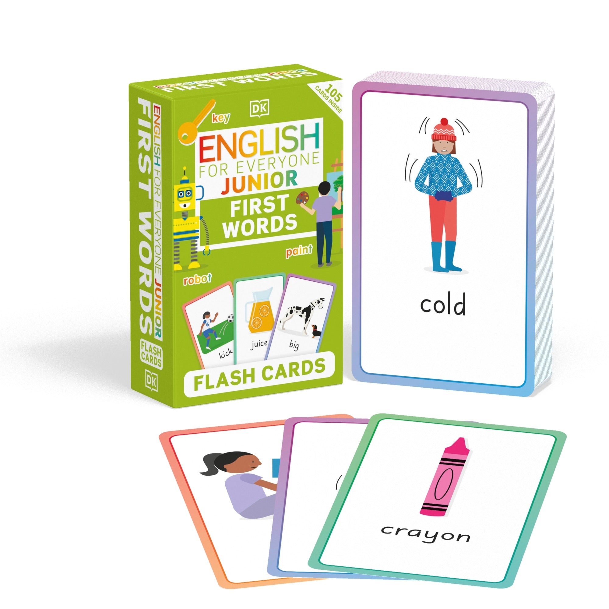 English for Everyone Junior First Words Flash Cards cover