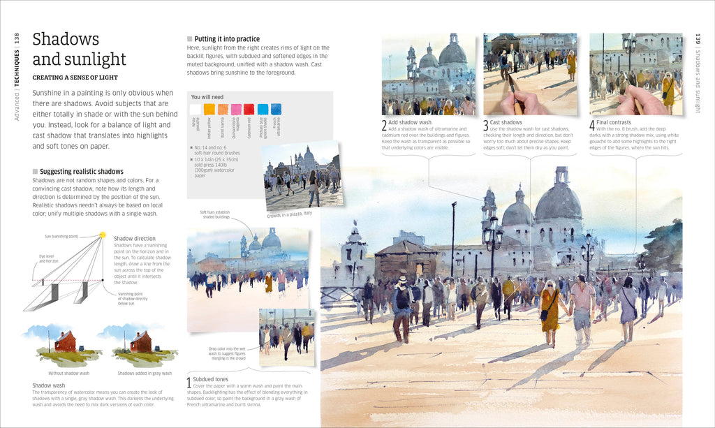 Artist's Watercolor Techniques-Spread, Image, (PRHC, Design, Do, Not, Use)-13