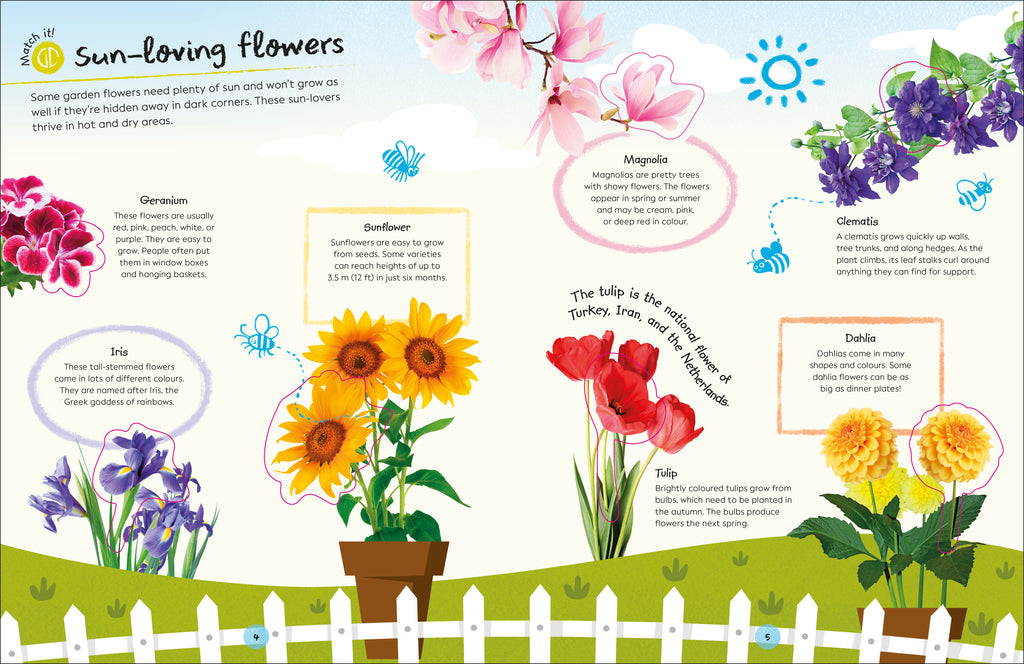 RHS Ultimate Sticker Book Garden Flowers