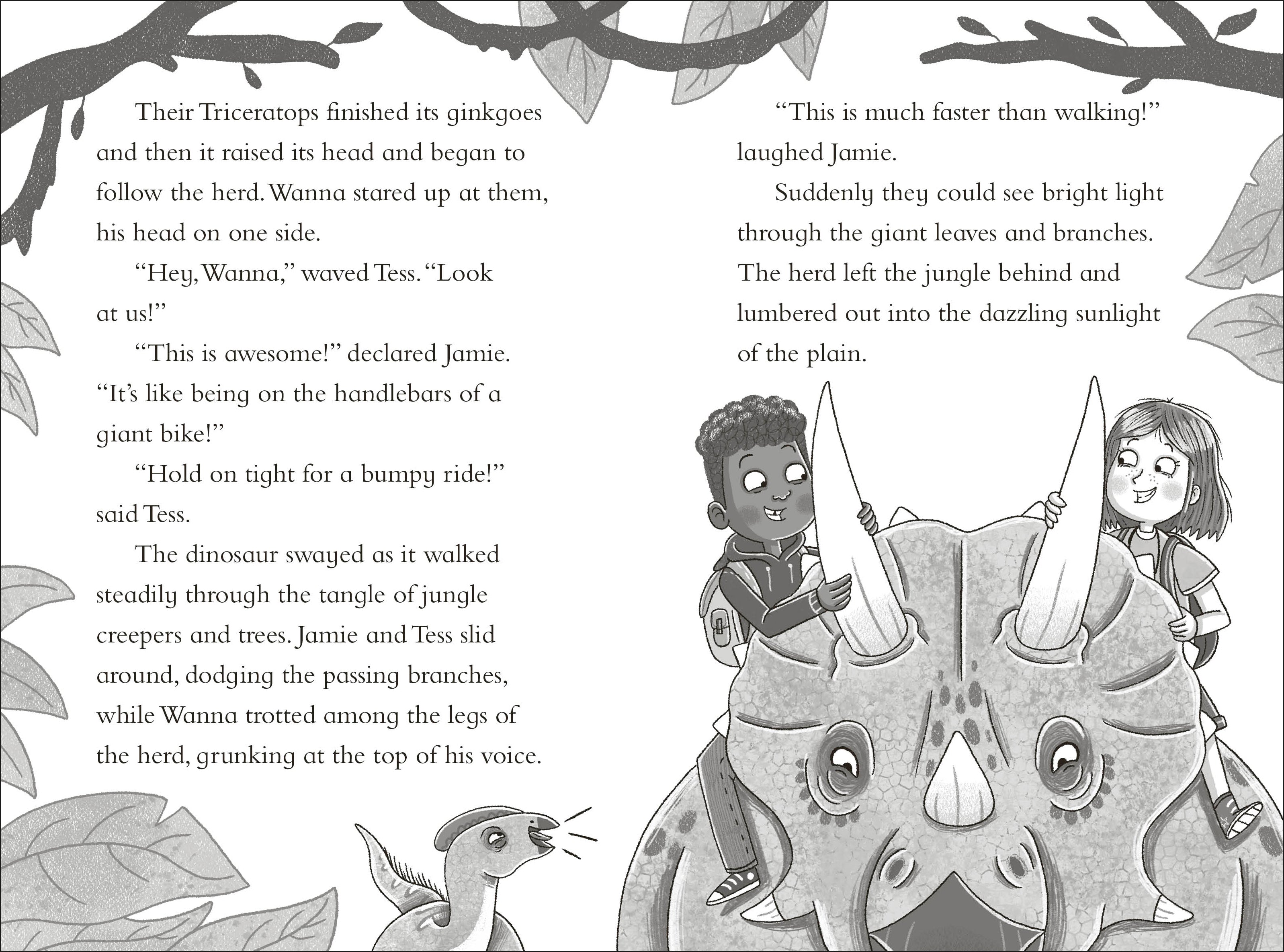 Dinosaur Club: A Triceratops Charge-Spread, Image, (PRHC, Design, Do, Not, Use)-7