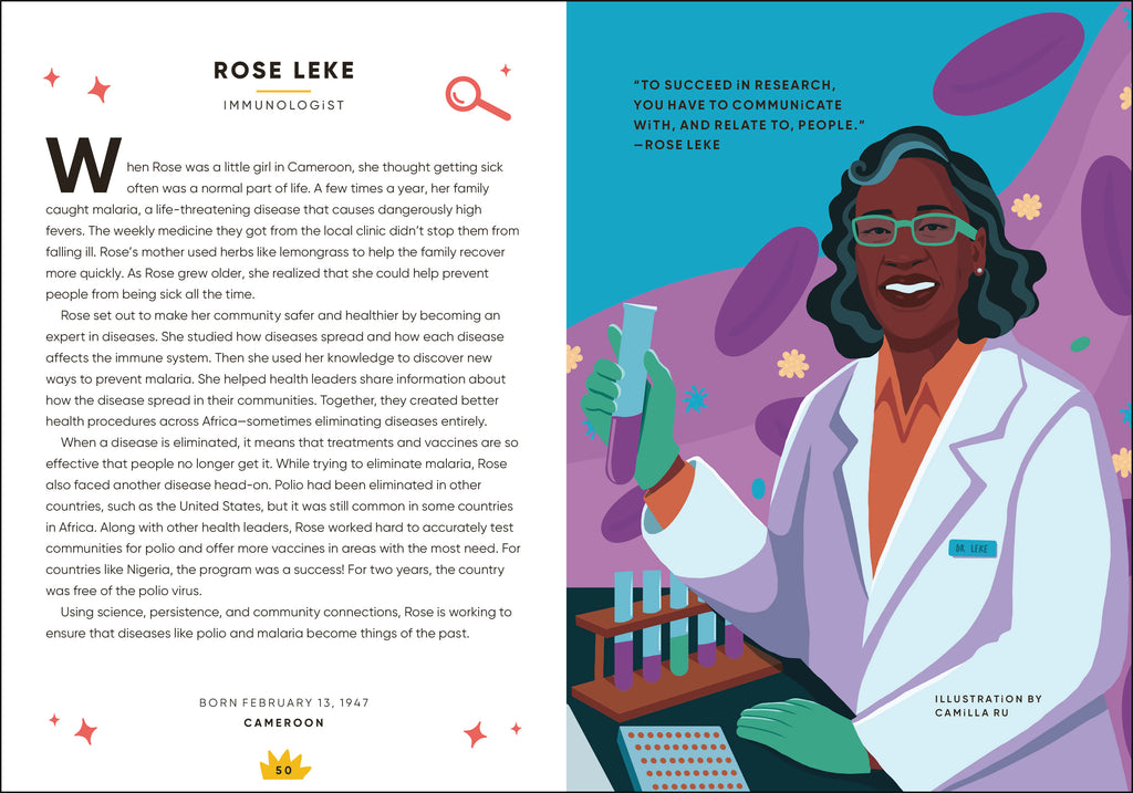 Rebel Girls STEM Stars: 25 Tales of Women in Science-Spread, Image, (PRHC, Design, Do, Not, Use)-6