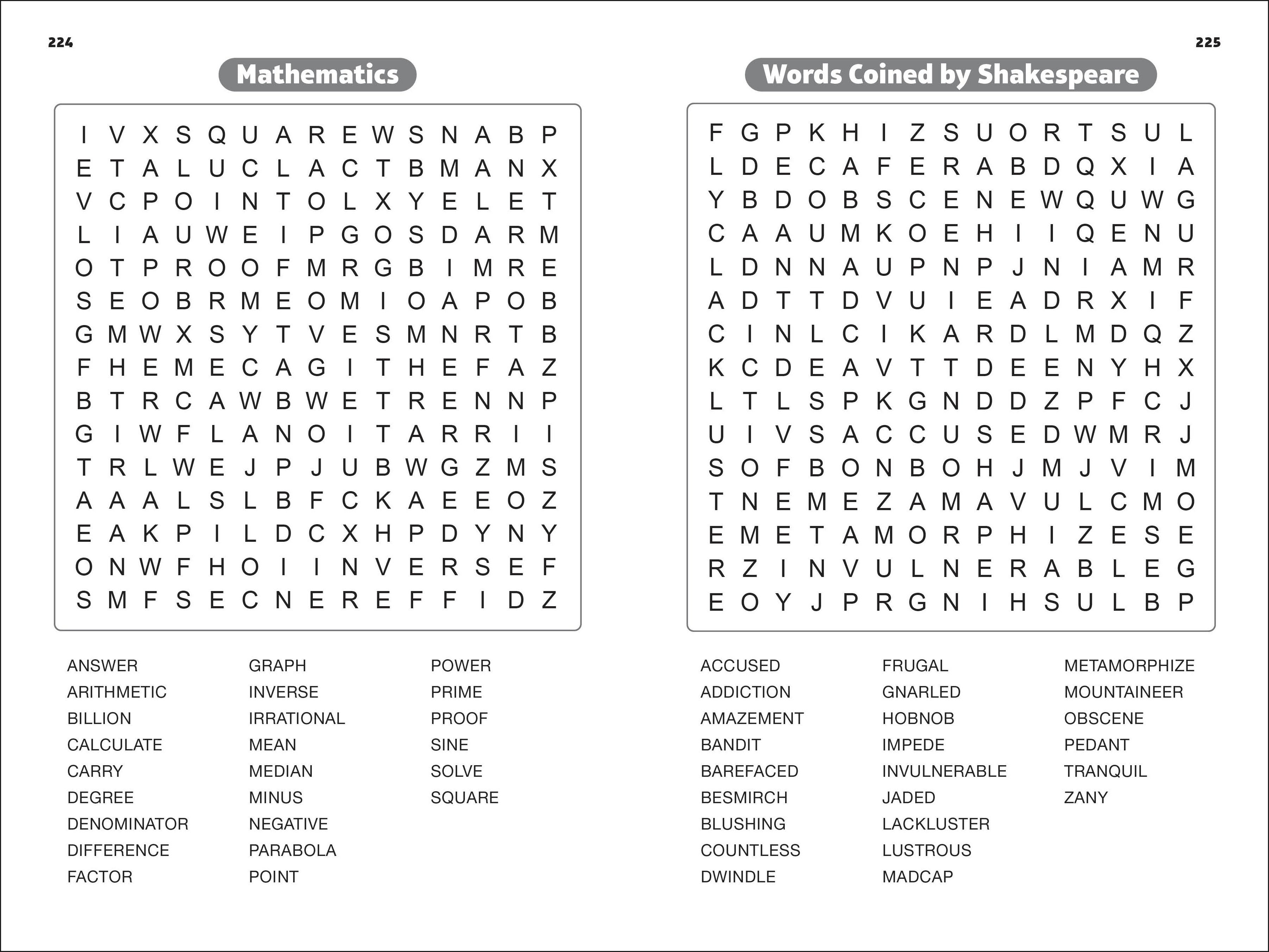 Puzzle Baron's Word Search Puzzles