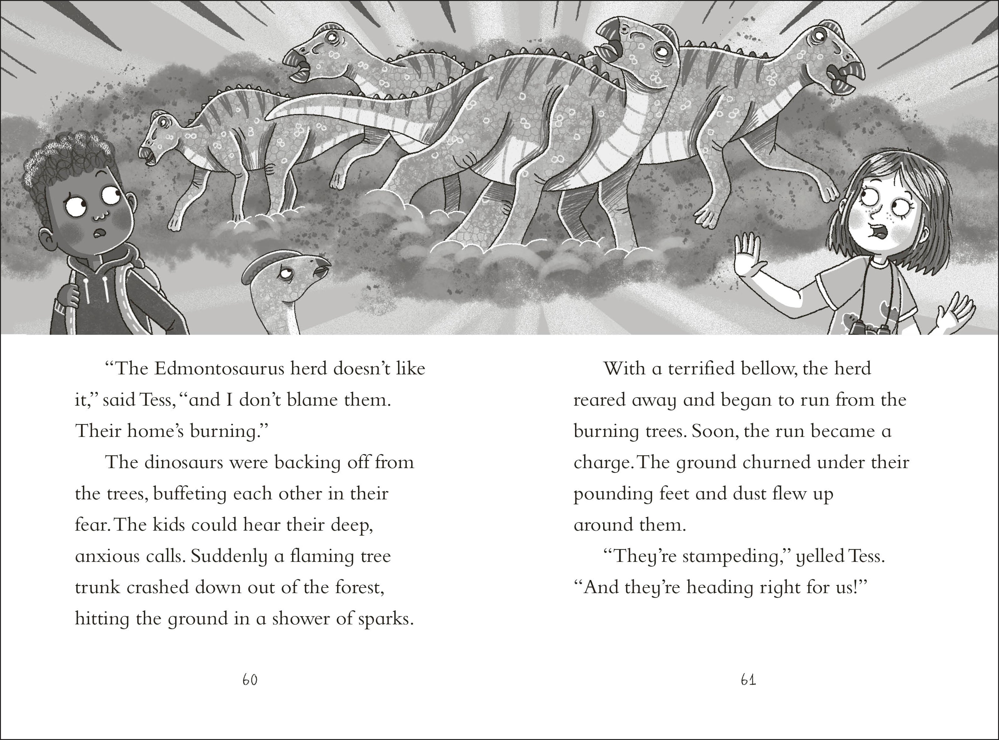 Dinosaur Club: The Edmontosaurus Stampede-Spread, Image, (PRHC, Design, Do, Not, Use)-4
