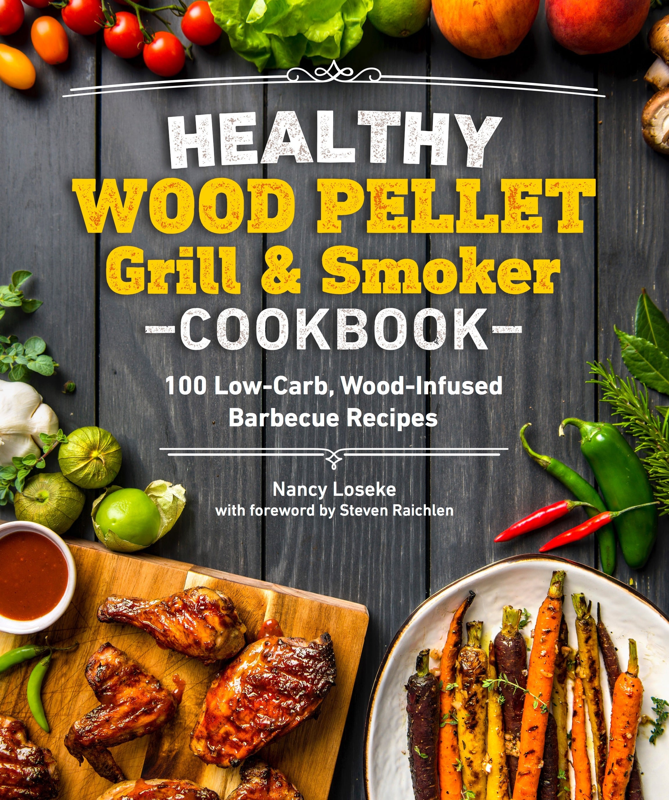 Healthy Wood Pellet Grill & Smoker Cookbook jacket