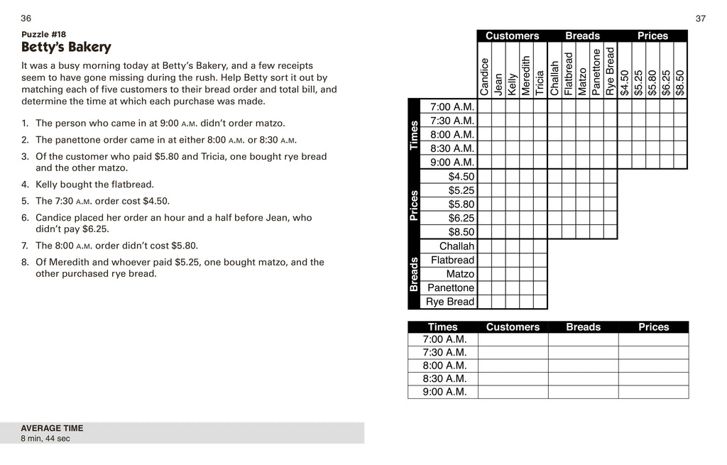 Puzzle Baron's Large Print Logic Puzzles