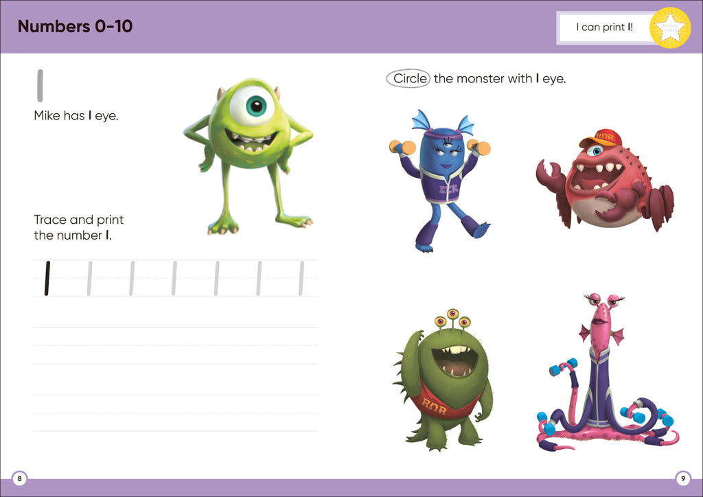 Disney Learning Get Ready for Math (Ages 3-5)-Spread, Image, (PRHC, Design, Do, Not, Use)-1