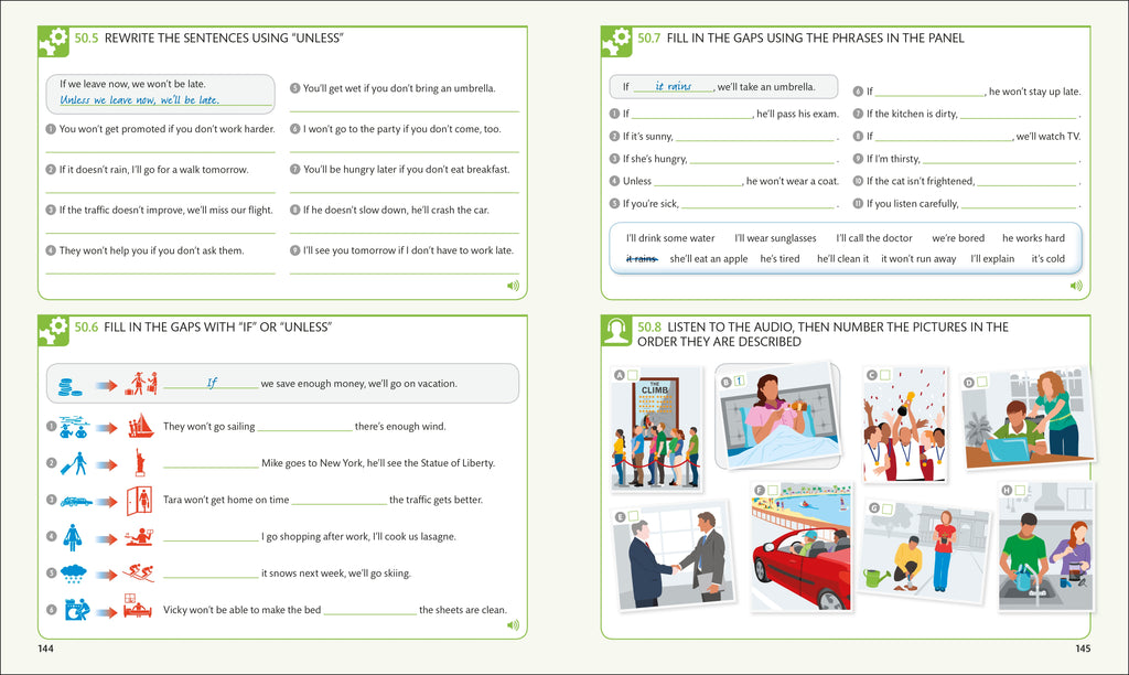 English for Everyone: Level 3: Intermediate, Practice Book