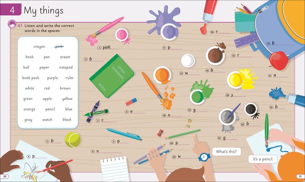 English for Everyone Junior Beginner's Practice Book-Spread, Image, (PRHC, Design, Do, Not, Use)-1